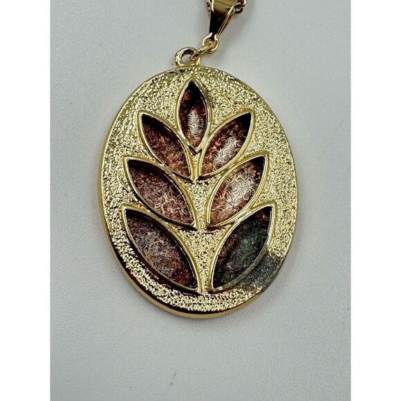 Vintage  1978 ‎ Sarah Coventry Spring Bouquet Gold Tone Flower Pendant Necklace - Picture 9 of 11